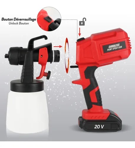 Miniatura 2 de Pistola De Pintura Electrico Recargable